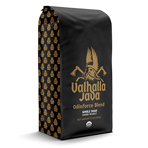 Death Wish Coffee, Valhalla Java Odinforce Blend - Whole Bean Dark Roast - Extra Kick of Caffeine - Arabica & Robusta Coffee Beans - 12 Ounce (Pack of 1) - Thumbnail 6