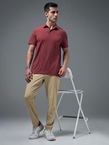Image of TECHNOSPORT Men's Regular Fit Solid Jogger Pant with Duracool+ for Training, Running & Gym