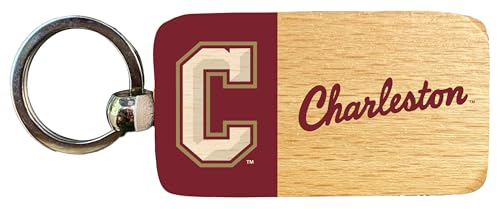 R and R Imports Cougars of Charleston 2.5 x 1-Inch Wooden Keychain Officially Licensed Collegiate Product Single