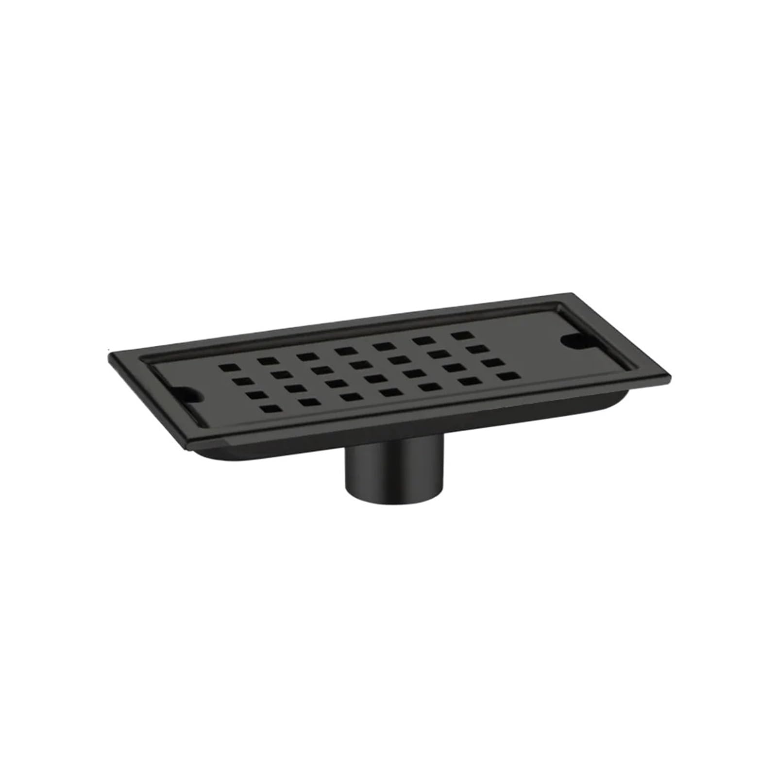 Linear Shower Drain Strainer Cover Shower Floor Drain Rectangle Shape Stainless Steel Linear Removable Filter(Black-10-20cm)