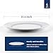 Y YHY Ceramic Dinner Plates, 10.6 Inch Porcelain Scalloped Plates, Off-White Serving Dishes Set of 6 for Home Kitchen, Microwave & Dishwasher Safe, Dinnerware Dishes Gift for Thanksgiving Christmas