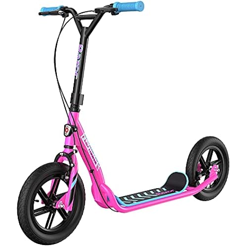 Razor Flashback Kick Scooter – 12" Mag Wheels with Air-Filled Tires, Dual Hand-Operated Brakes, BMX Style Scooter for Kids and Teens