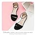 Libuam Girls fashion Sandals Heels Dress Pump Ankle Strap Open Toe Flower Girl Wedding Party for Little Big Kid