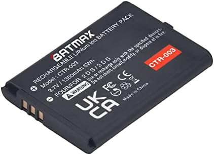 Batmax 닌텐도 3DS 2DS 게임 콘솔용 1350mAh CTR-003 배터리 — 사진 2