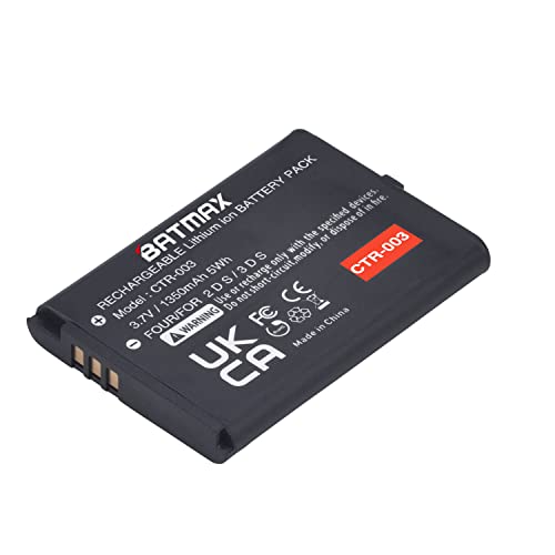 Batmax 1350Mah Ctr-003 Battery For Nintendo 3Ds 2Ds Game Console #TOP1