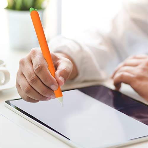 2 Sztuk Etui Na Rysik Stylus Pen Cover Marchew Rysik Osłona Ochronna Ekran Dotykowy Pokrowiec Na Rysik Ołówek Czapka Marchew Rysik Ochraniacz Na Touch Pen Stylus
