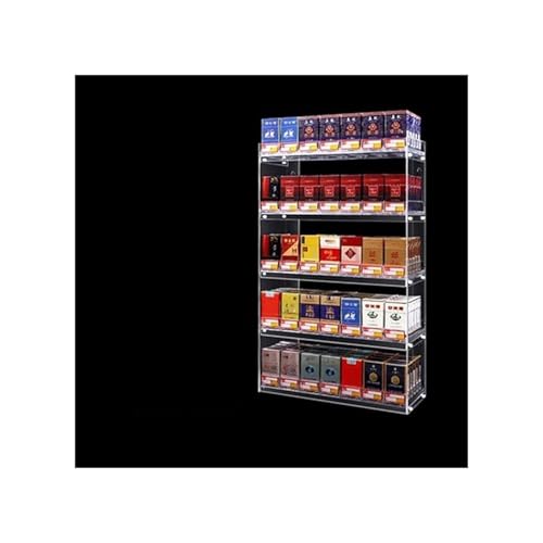 Présentoir à cigarettes transparent automatique pour l'agencement des supermarchés
