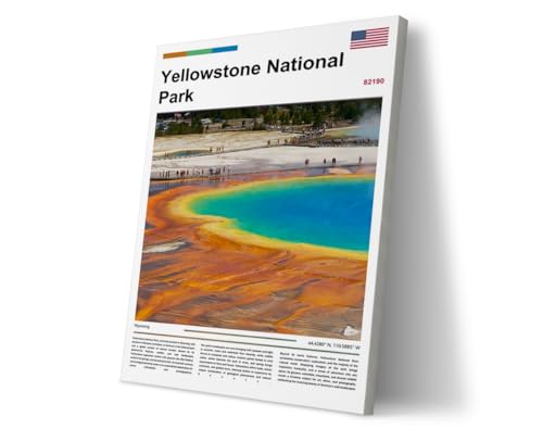 poster original design Yellowstone National Park(30"x20" Unframed) wall art Grand