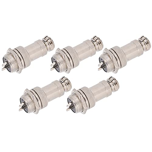 Conector Aviation Plug Metal GX16 16 mm 2 pines miniatura 2