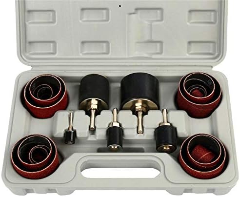 New SANDING ROUND DRUM SET FOR WOOD DRILL PRESS SANDER SLEEVES TOOL WOODWORKING KIT,