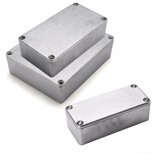 Diecast Aluminium, Waterproof Electronics Project Enclosure Box for External Enclosure Power, Metal Electric Case Instrument Silver Enclosure Project Box(1590B （112x60x31mm）) - Image 3