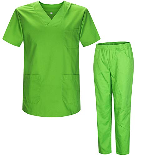 Misemiya - Ensemble Uniformes Unisexe Blouse - Uniforme Médical avec Haut et Pantalon - Ref.8178 - Small, Vert Pomme 21