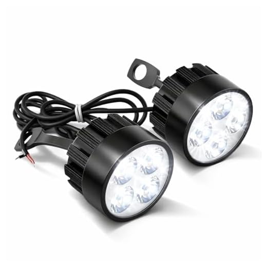 12 V motorcykelstrålkastare, 2 st 30 W 4 lysdioder universellt vattentätt dagsljus löparlampor LED DRL-ljus körning dimljus strålkastare för bil lastbilar bussar ATVs SUV:ar