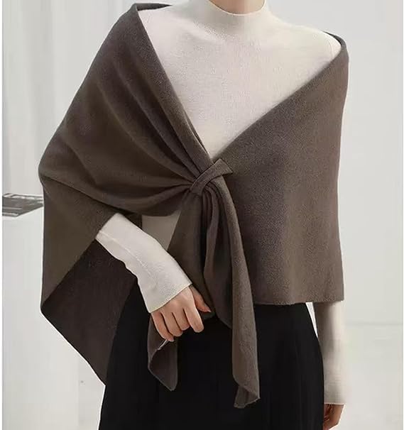 Women's Solid Color Shawl for All Seasons, Pashmina Shawl Wraps Cashmere Feel Blanket Scarves For Daily Wear3
