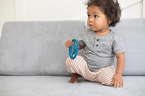 Image of Bella Tunno Happy Teether for Boy - Soft & Easy Grip Teething Ring Perfect for Babies and Teething Toys to Help Soothe Gums, Non-Toxic, I'm a Feminist Too