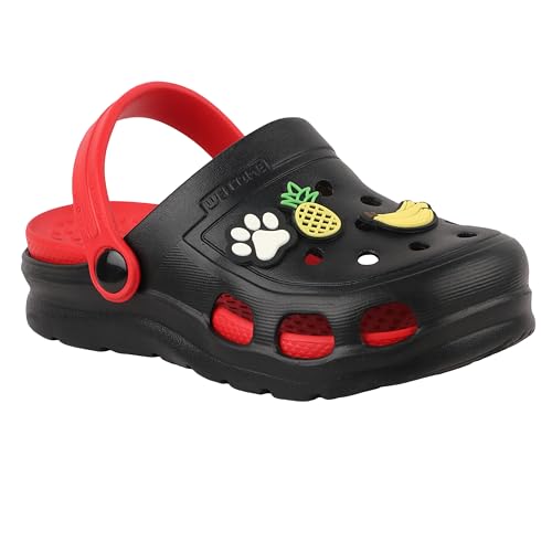 Welcome Unisex Black Red 9 Kids UK (K Sports Clogs) (B0CJNWCHJS) Amazon Price History, Amazon Price Tracker