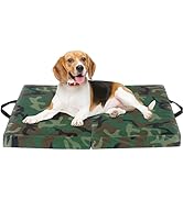 MABOZOO Foldable Travel Dog Bed, Waterproof Pet Sleeping Mat with Egg Crate Foam, Washable Pet Be...