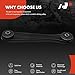 A-Premium Rear Upper Control Arm, with Bushing, Compatible with Ford Crown Victoria 1998-2011, Lincoln Town Car 1998-2011, Mercury Grand Marquis 1998-2011, Marauder 2003-2004