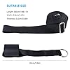 Adjustable Leg Stretcher Lengthen Ballet Stretch Band - Easy Install on Door Flexibility Stretching Leg Strap Great Cheer Dance Gymnastics Trainer stretching equipment taekwondo Training (black)