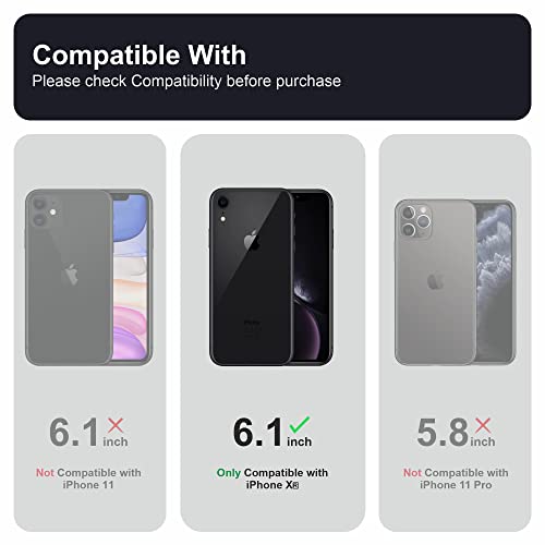 Image of Affix Ultra Clear Series PC and Soft TPU Back Cover Case Designed for iPhone XR | 6.1 inch | Transparent