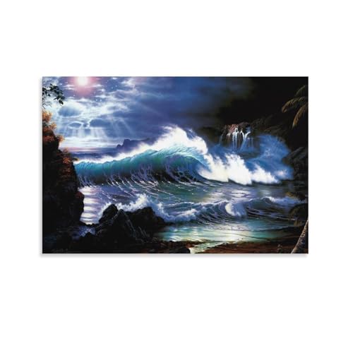 Peinture d'art Lassen decoration murale 40x60cm pour salon moderne