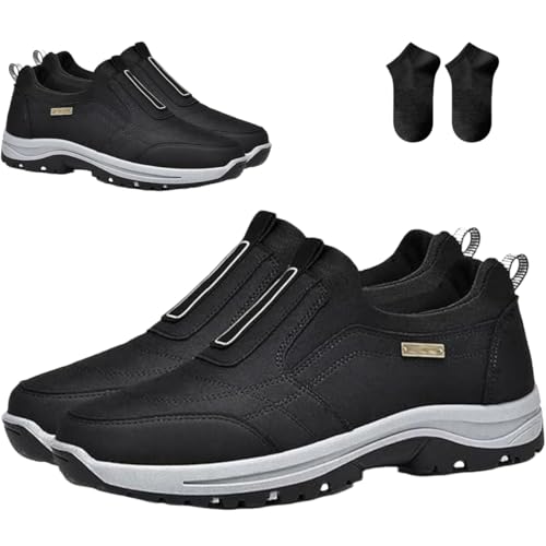 Daladder Walking Shoes,Men's Comfortable Waterproof Breathable Orthopedic Sneaker,Outdoor Lightweight Non Slip Hiking Loafers