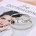 Jarlinwel 14K Gold Plated Bracelet Set for Women Love Friendship Bangle with Cubic Zirconia Stones Stainless Steel Bracelet Best Gifts for Women (2Pcs belt buckle Silver Set)