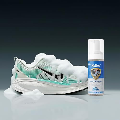 Image of Helios Sport Shoe Cleaner - Premium Shoe Cleaning Solution for Sneakers, Sports Shoes & Trainers (150ml) | Removes Dirt & Stains | Ideal for Sneakers, Running & Sports Shoes