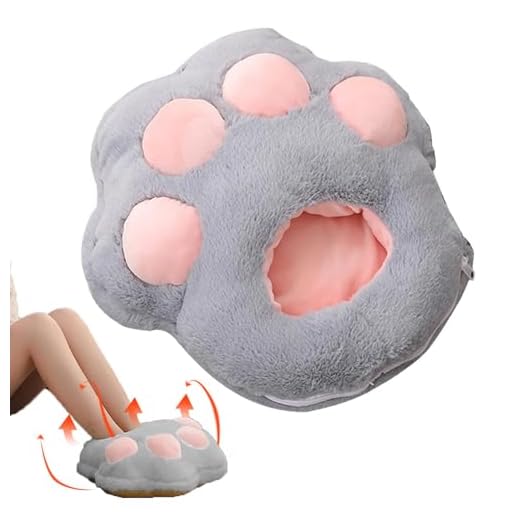 Calentador de pies eléctrico,Almohadilla térmica con pata de gato calentada por USB - Calentadores de pies de invierno con forma de pata de gato, zapatos cálidos para oficinas, dormitorios, viajes