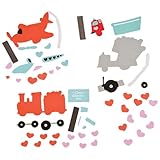 Valentine Transportation Magnet Craft Kit - Makes 12 - Valentine's Day Crafts for Kids and Fun Home Activities