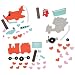 Fun Express - Val Transportation Mag CK-12 for Valentine's Day - Craft Kits - Stationary Craft Kits - Magnet - Valentine's Day - 12 Pieces