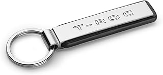 Volkswagen VW Keyring 2GA087010 T Roc Original Metal Pendant Silver Black