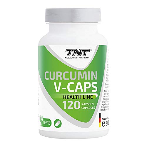 TNT  120 Kurkuma Kapseln hochdosiert  Natürliches und Reines Curcumin + Piperin  Enzündungshemmendes Curcuma