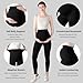 Guzeyina Women's Maternity Leggings Over The Belly Pregnancy Yoga Pants Active Womens Wear Workout Leggings for Tummy Control (US, Alpha, Medium, Regular, Regular, Black x 2)