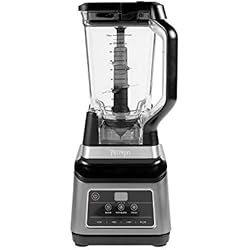 Batidora De Vaso Profesional Ninja Batidora de vaso 2 en 1, 1200 W, 3 programas automáticos, 4 ajustes manuales, tecnología Auto-iQ, Jarra de 2,1 l y vaso de 700 ml, piezas aptas para lavavajillas, en negro, BN750EU