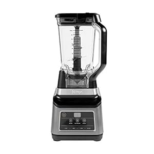 Ninja 2-in-1 Blender met 3 Automatische Programma’s, Mengen, Max. Mengen, Malen en 4 Handmatige Instellingen, 2,1L Kan & 700ml Beker, Vaatwasserbestendige Onderdelen, Auto-iQ, 1200W, Zwart, BN750EU