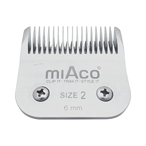 Miaco Size 2 Detachable Clipper Blade fits Oster Classic 76, Andis BGC, BGR, BGRC, MBG Cover