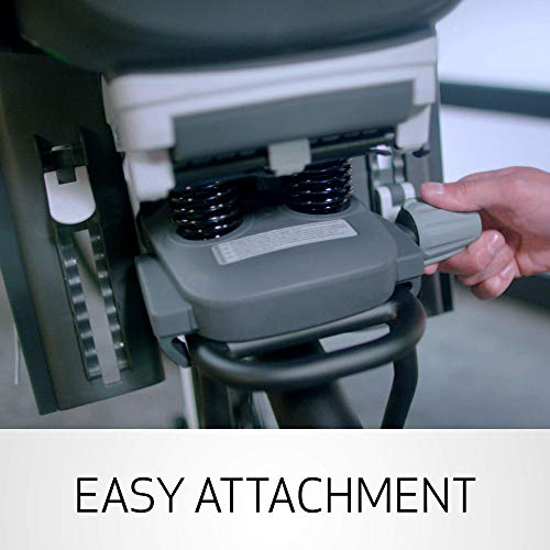 Hamax Caress Rear Child Bike Seat, Ultra-Shock Absorbing Rack Mount, Adjustable To Fit Kids (Baby Through Toddler) 9 Mo - 48.5 Lb. (Grey/Red) #TOP4