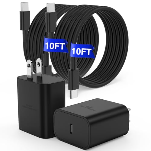 2Pack 45W USB C Super Fast Charger for Samsung Galaxy S26 Ultra/S26+/S26/S25/S24, PD PPS Fast...