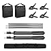 SH Heavy Duty Background Stand, 2x2M Backdrop Support System Kit with Carry Bag for Photography Photo Video Studio,Photography Studio1