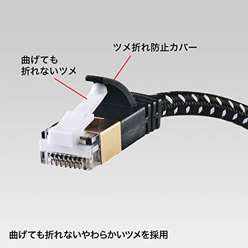Cable LAN CAT7 Sanwa Supply 0.5 m RJ45 10Gbps miniatura 6