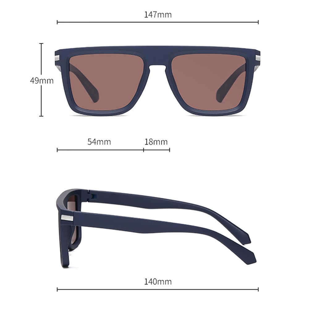 Occhiali da sole da guida da uomo, alla moda, con lenti a specchio, UV400, occhiali da sole da donna