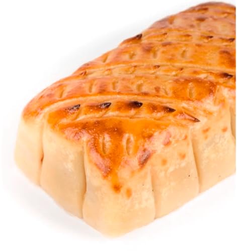 Pan de Cádiz - Mazapán Relleno con Frutas confitadas, Naranja, Calabaza y Boniato - Hecho en Jijona - Hechos a mano uno a uno - Dulce Navideño Tradicional- Juan Verdú Sirvent (500g)