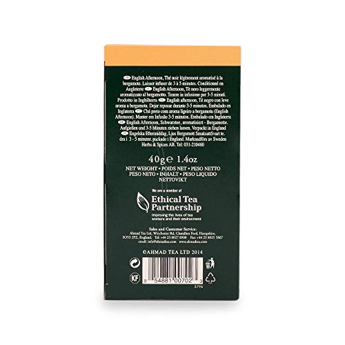 Ahmad Tea Black Tea, English Afternoon Teabags, 20 ct (Pack of 6) - Caffeinated & Sugar-Free - Image 5