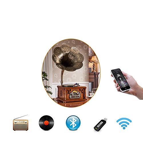 Tourne-disques rétro, Tourne-Disque rétro Gramophone Haut-Parleur Tourne-Disque Vinyle Antique Bluetooth USB Radio… - Les Beatles, Paul McCartney, John Lennon, RIngo Starr, George Harrison Tourne-disques rétro, Tourne-Disque rétro Gramophone Haut-Parleur Tourne-Disque Vinyle Antique Bluetooth USB Radio… – Image 4