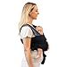 Moby Baby Wrap Carrier Easy-Wrap for Newborns to Toddlers (8-33lbs), Infant Sling Carrier, Lightweight & Hands Free Design for Mom and Dad, Adjustable for All Body Types (Charcoal/Black)