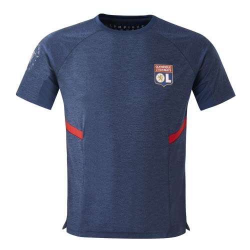 Olympique Lyonnais T-Shirt Training Fast Bleu Marine Homme