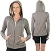 ToBeInStyle Women’s Cotton Lightweight Long Sleeve Hoodie Pullover or Full Zip Jacket w/Kangaroo Pocket