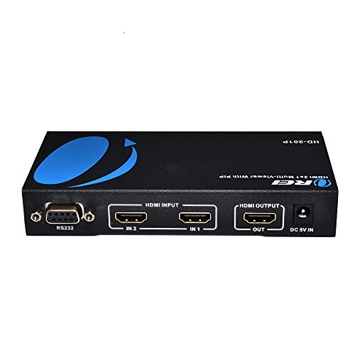image for Orei HD-201P 2 X 1 High Speed HDMI Switcher with IR Remote (RS-232) - 