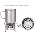 Titanium Wood Stove, Alcohol Stove, Trivet, Burner, Camping, Climbing, Outdoor Equipment, Cooking, Lightweight, Portable, Storage Bag Included